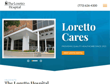 Tablet Screenshot of lorettohospital.org